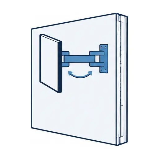 Schematic: Full-motion (articulating) mount