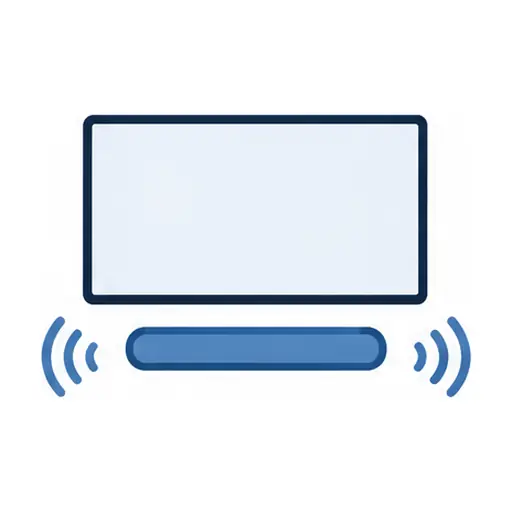 Schematic icon: Soundbar & Surround Speaker Mounting